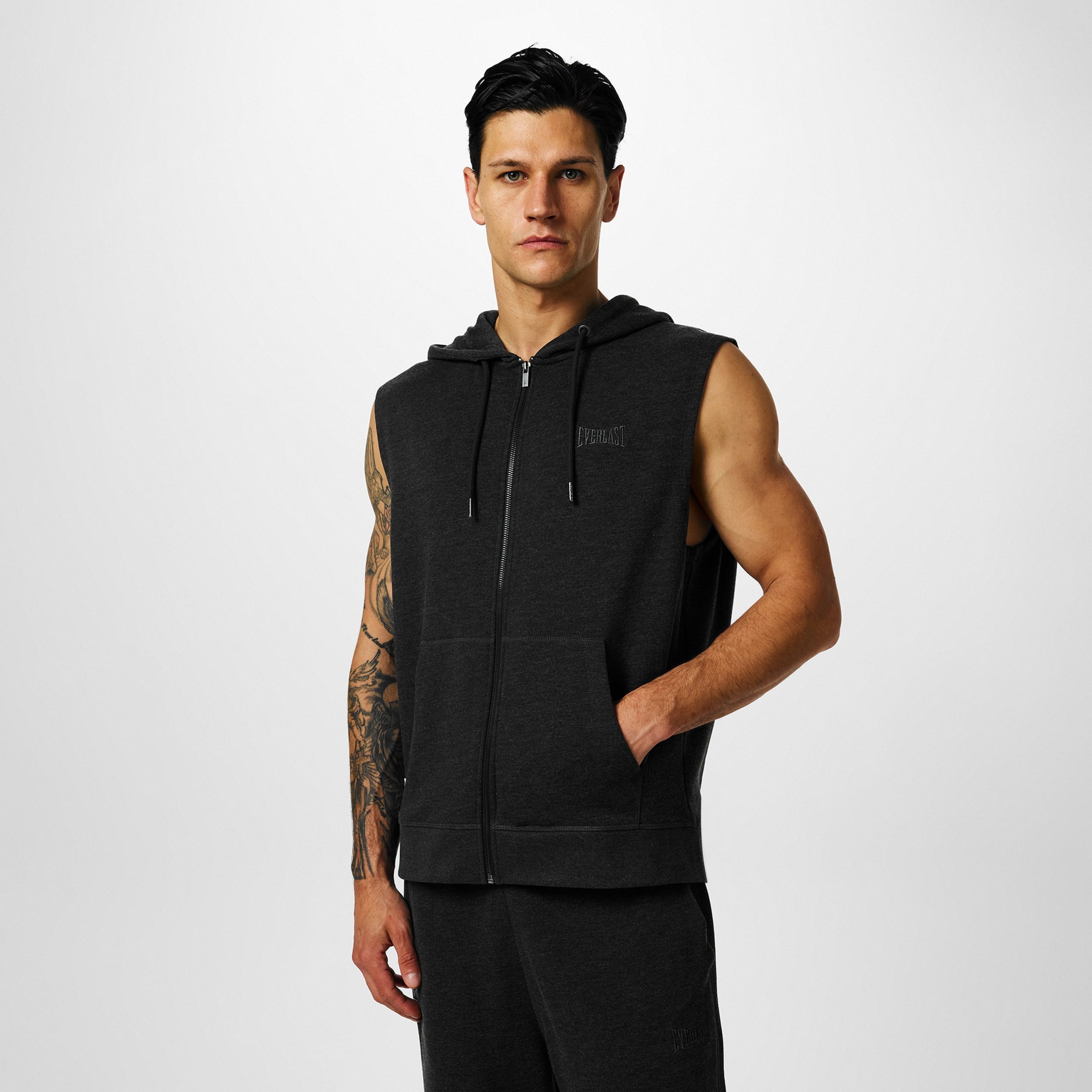 Men's Box Sleeveless Hoodie - Image 2