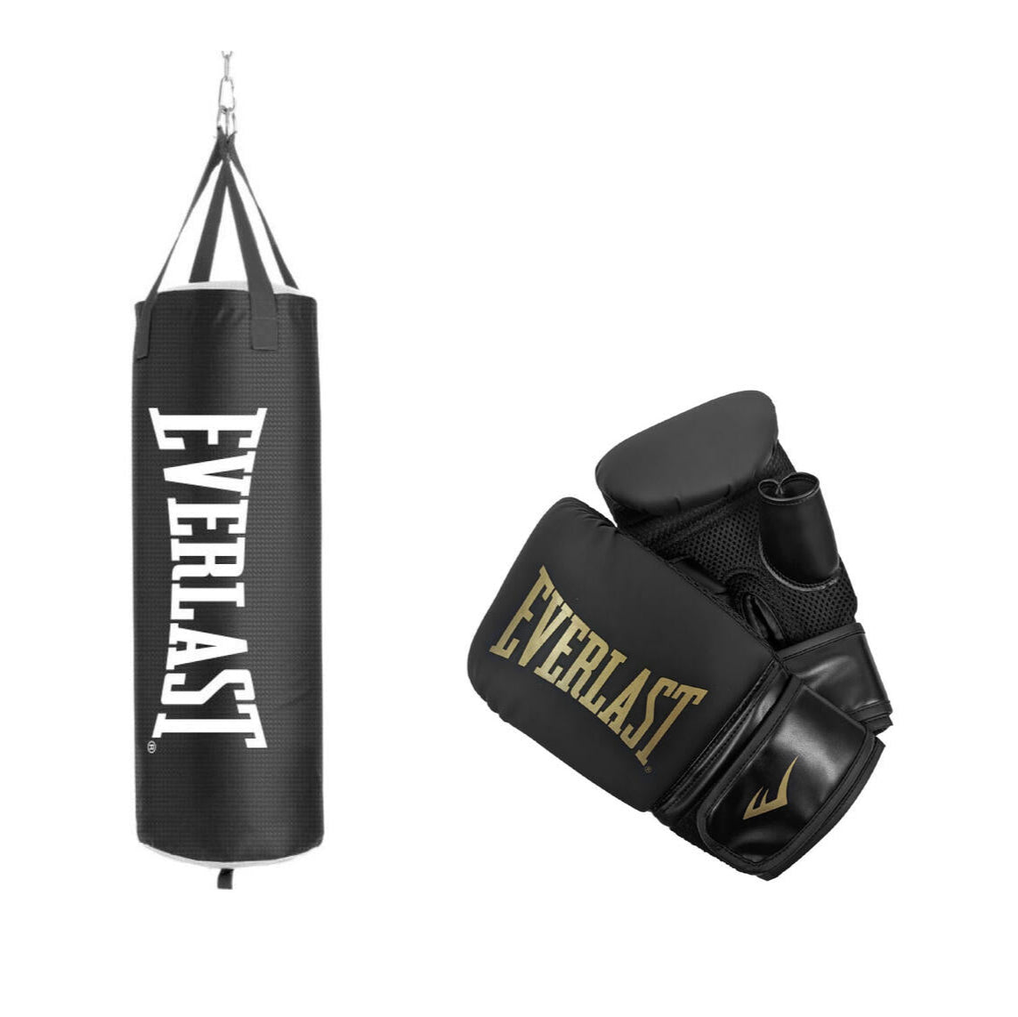 80lb Core Polycanvas Heavy Punching Bag and Glove Bundle