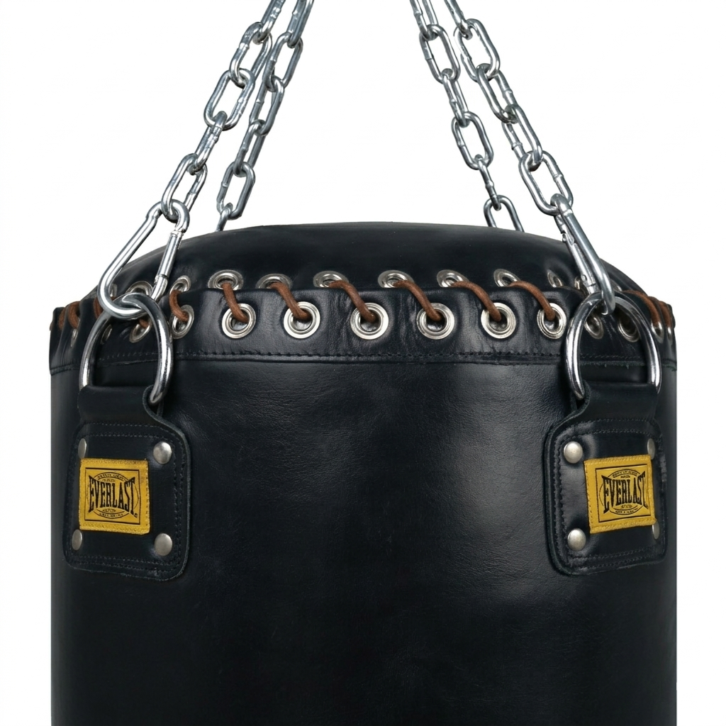 1910 Pro 100lb Leather Heavy Punching Bag - Image 3